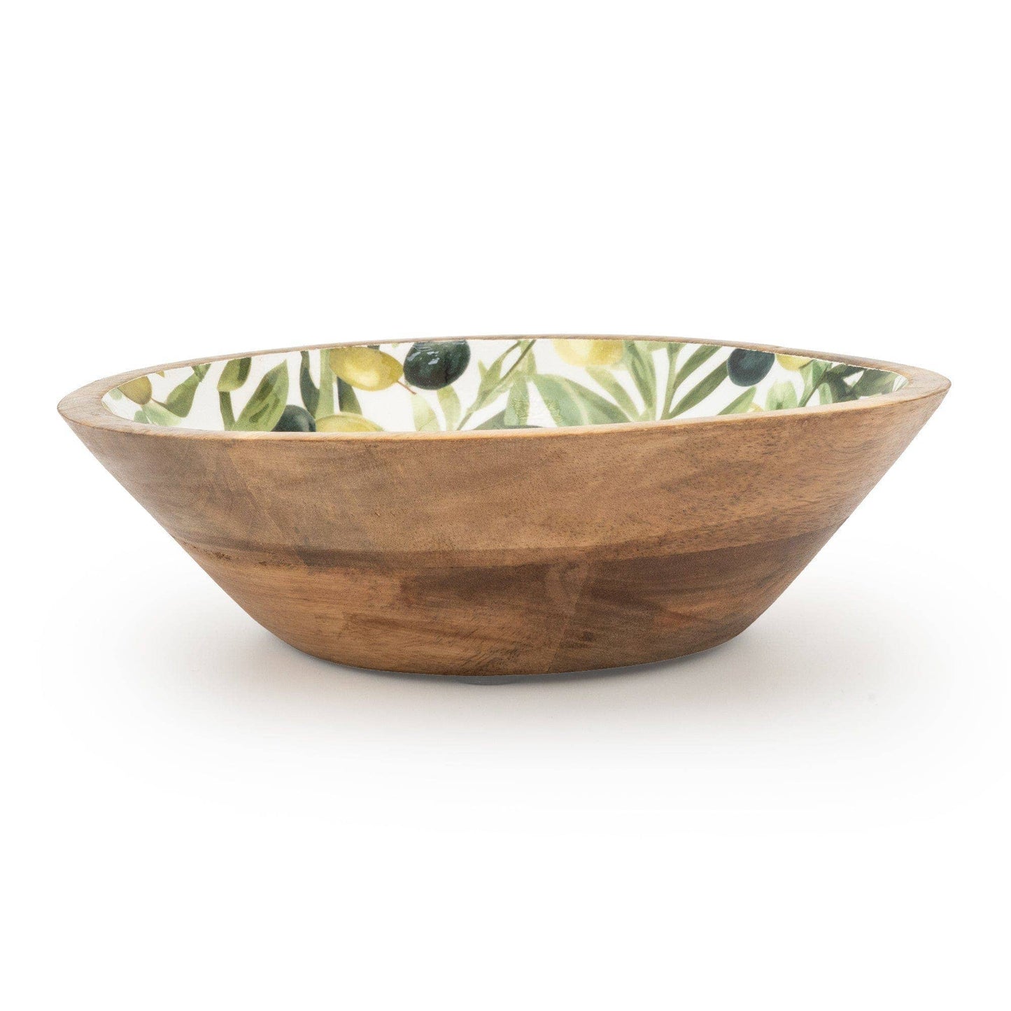 Handcrafted Mango Wood Bowl - Olives