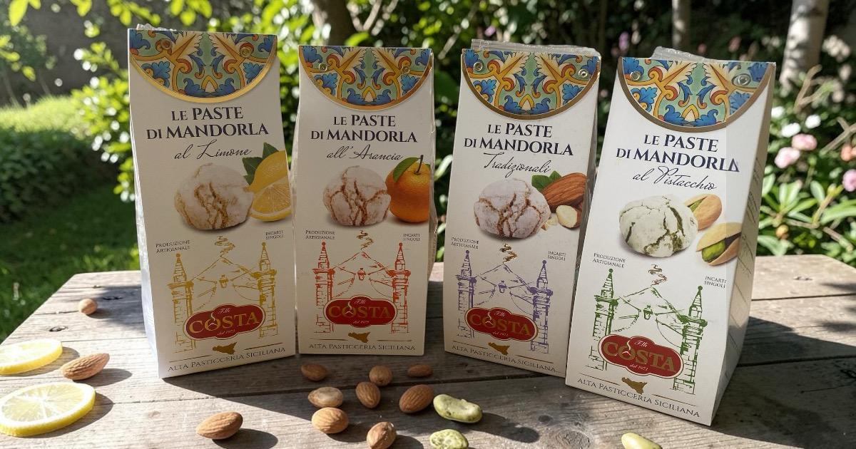 Paste di Mandorla all'arancia - Sicilian almond and orange biscuit 120g
