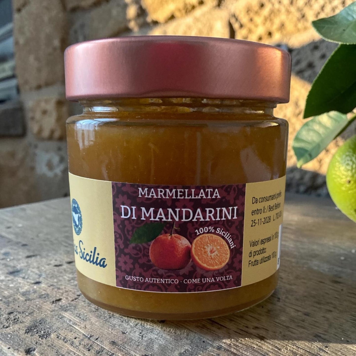 Marmellata di Mandarini Sicilian Mandarin Marmalade 210g