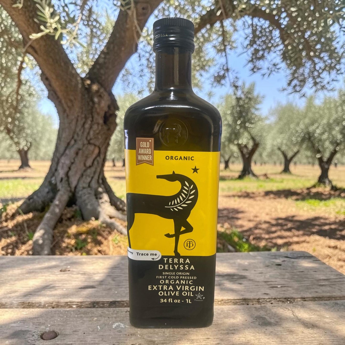 Organic Extra Virgin Olive Oil 1L. TERRA DELYSSA