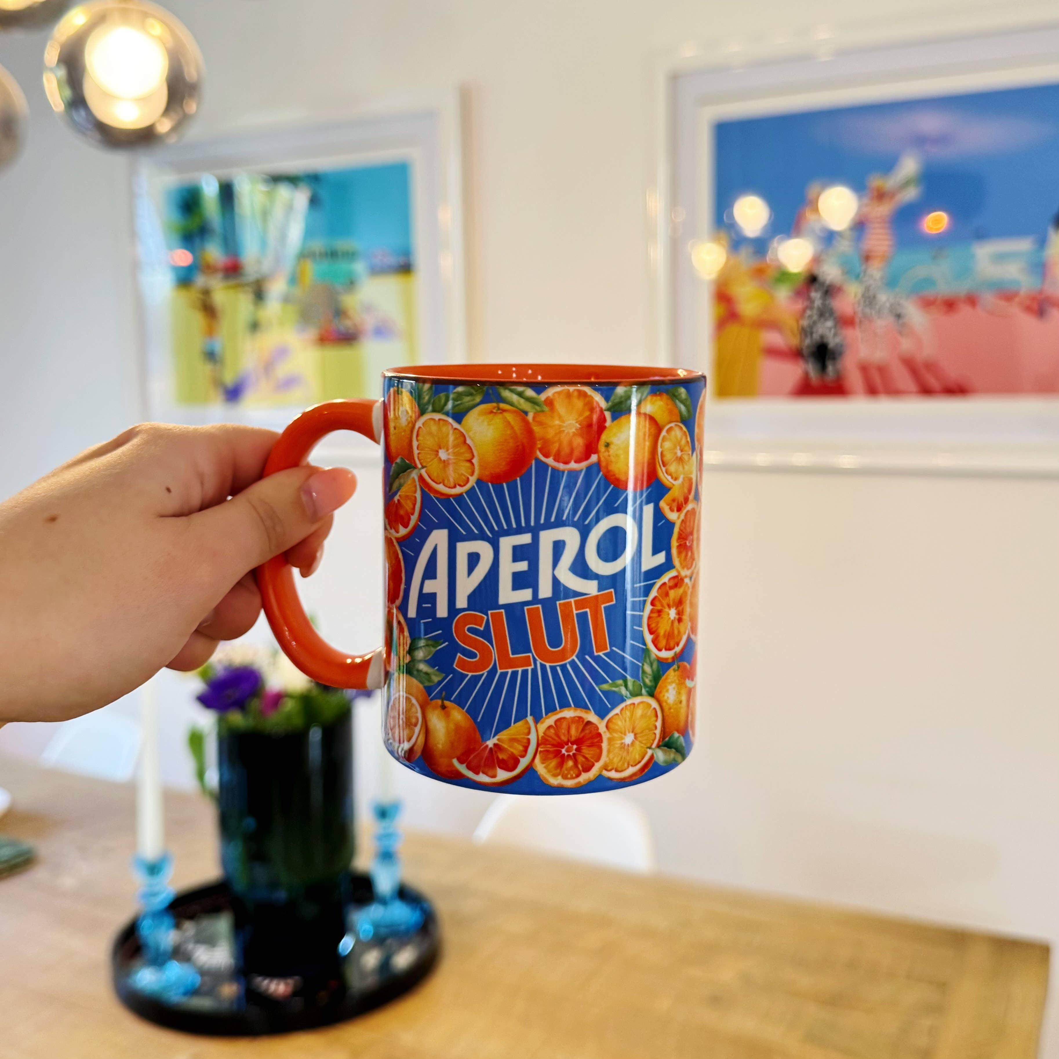 Mugs 'APEROL SLUT' by Lilly Rose: Mug Premium 10oz