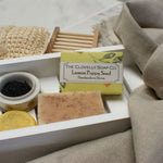 Lemon Poppy Seed Soap: 100g  9cm by 6cm by 2cm