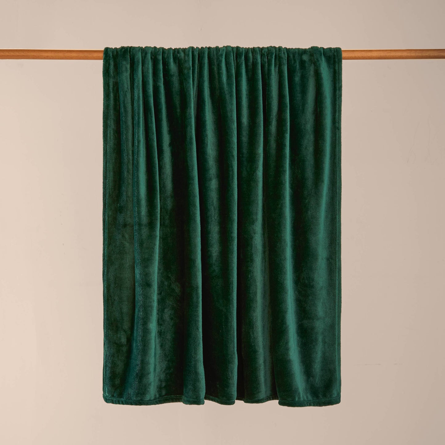 Harrow Fleece Throw Emerald: Emerald / 140 x 180cm