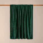 Harrow Fleece Throw Emerald: Emerald / 140 x 180cm