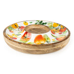 Chip & Dip Dish Mango Wood - Tomatoes