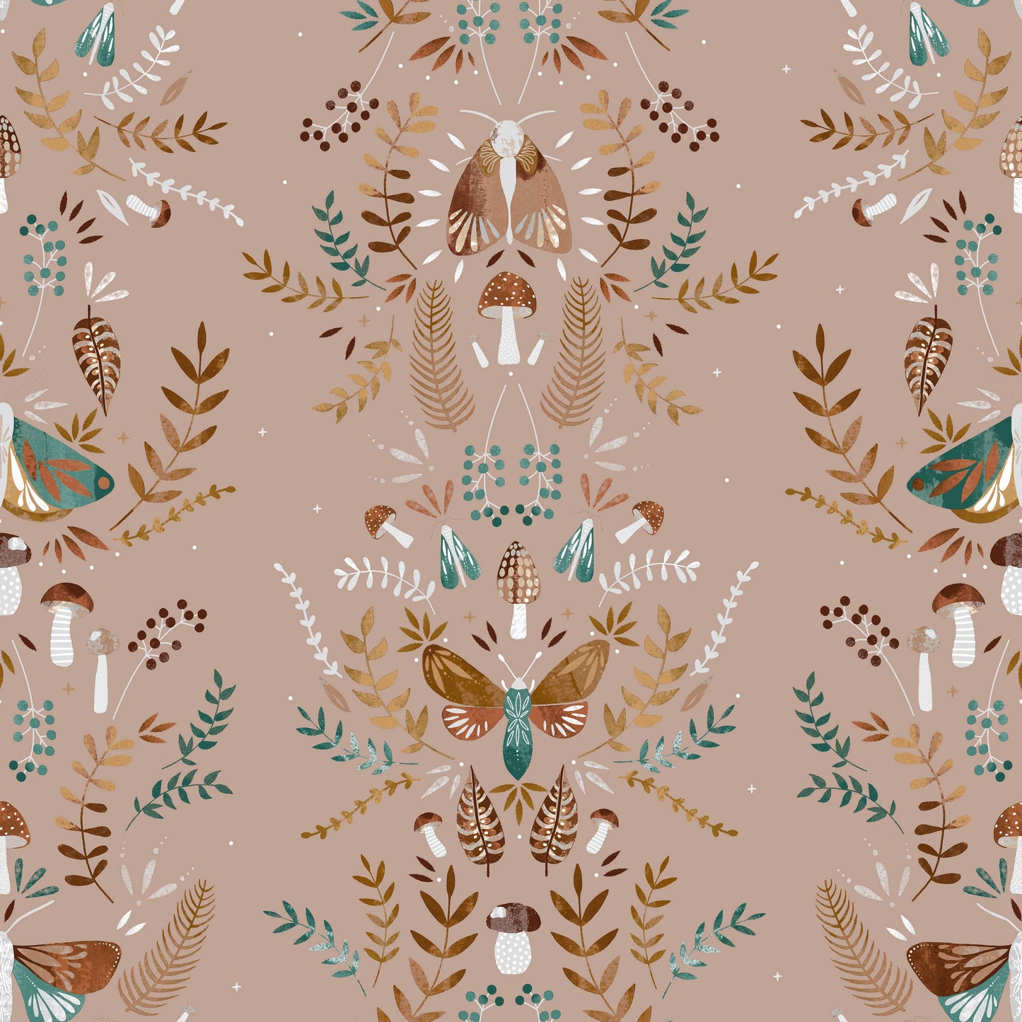 Luna Wood Duvet Cover Set Fern Green: Fern Green / Double