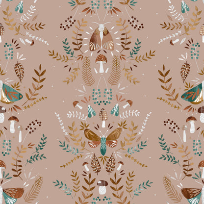 Luna Wood Duvet Cover Set Fern Green: Fern Green / Double