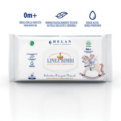 Helan BABY LINE Natural Cleansing Wipes 60pcs