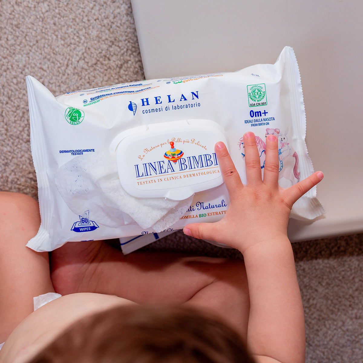 Helan BABY LINE Natural Cleansing Wipes 60pcs
