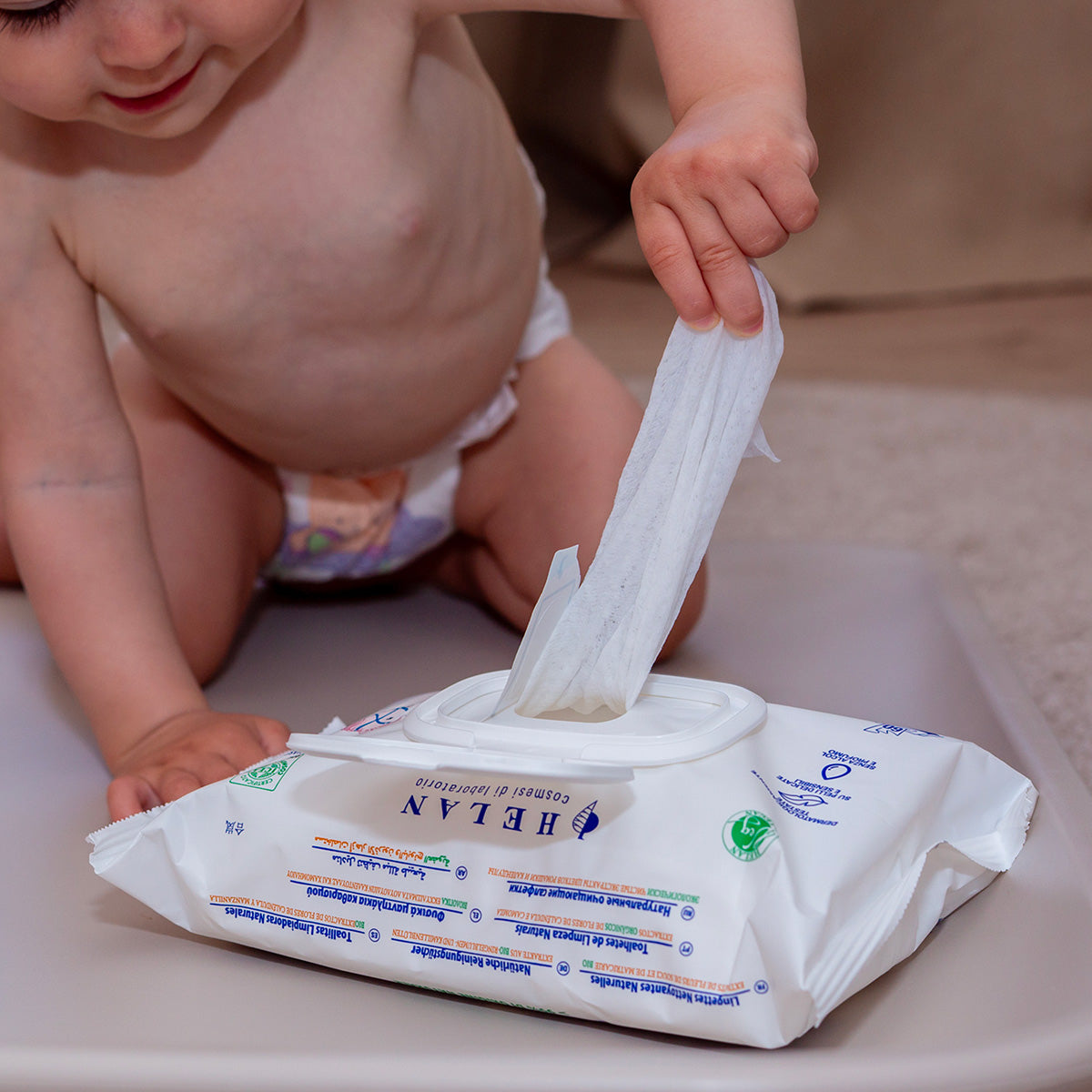 Helan BABY LINE Natural Cleansing Wipes 60pcs
