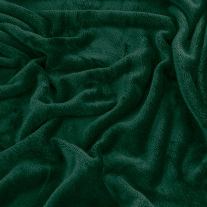 Harrow Fleece Throw Emerald: Emerald / 140 x 180cm
