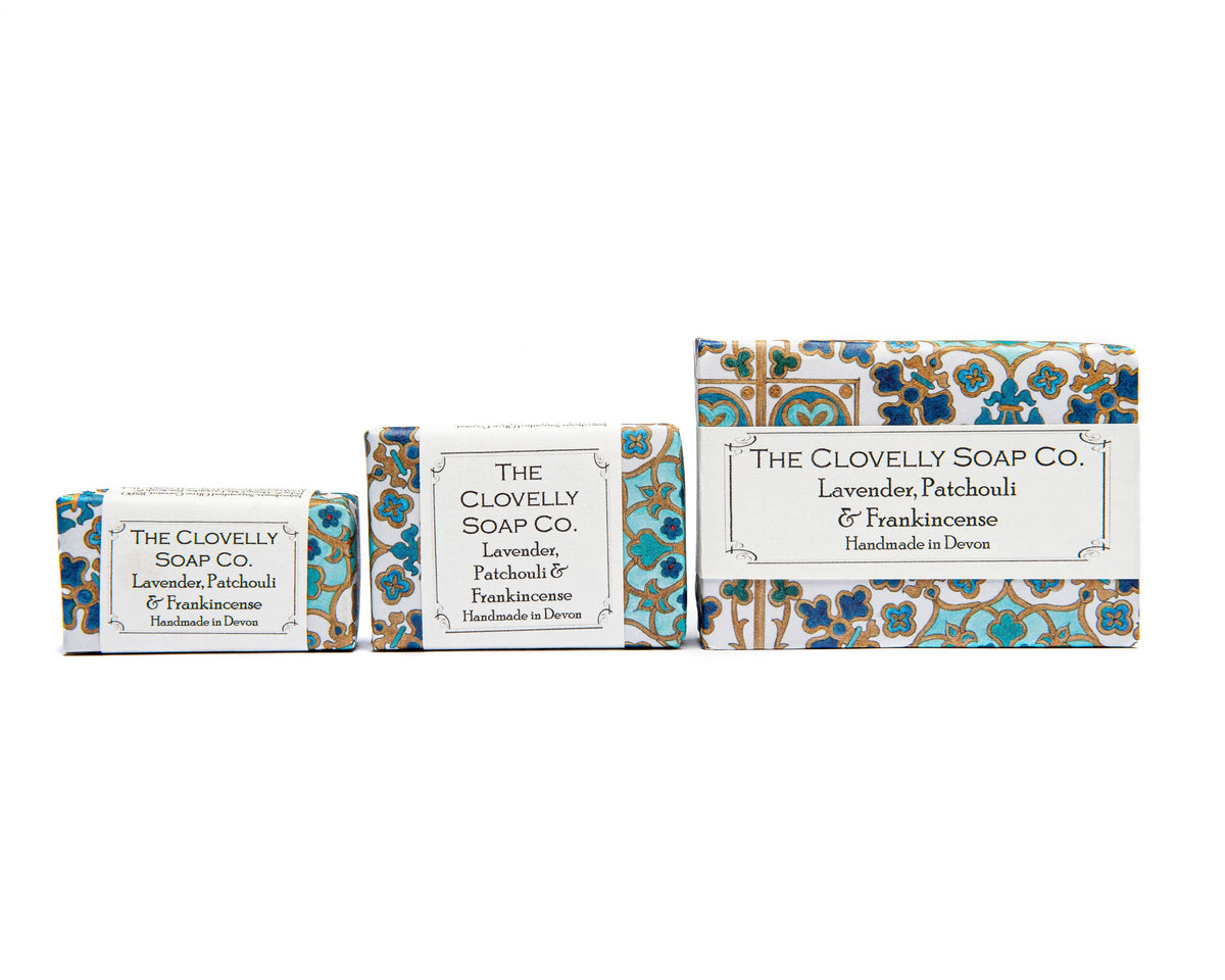 Lavender Handmade Soap Bar: 100g  9cm by 6cm by 2cm