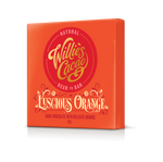 Luscious Orange. Dark chocolate with orange. Vegan. 50g bar
