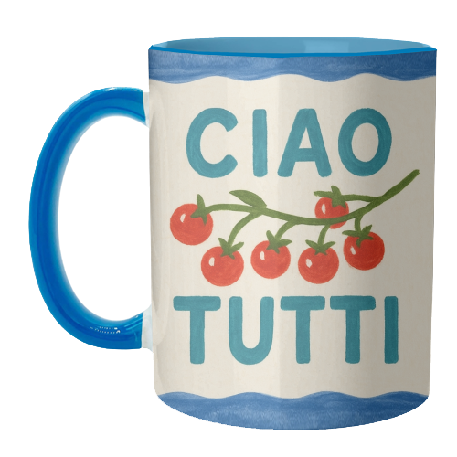 Mugs 'Ciao Tutti' by Ms Doodle: Mug Premium 11oz