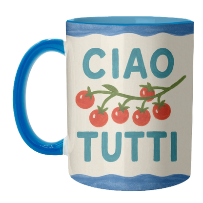 Mugs 'Ciao Tutti' by Ms Doodle: Mug Premium 11oz