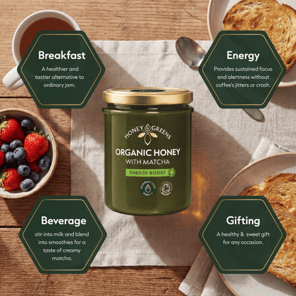 Organic Honey with Matcha