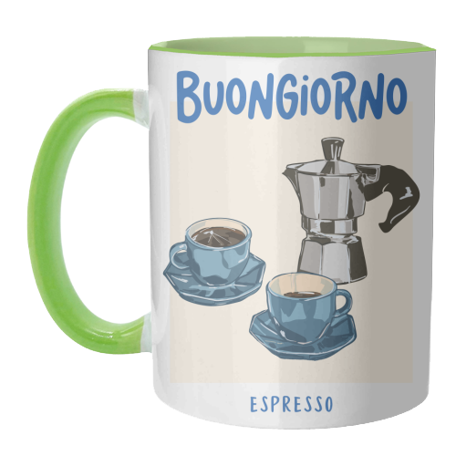 Mugs 'Buongiorno Espresso' by EZbie: Mug Premium 11oz