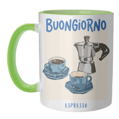 Mugs 'Buongiorno Espresso' by EZbie: Mug Premium 11oz