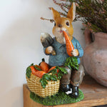 Hungry Rabbit Bunny Resin Ornament Garden Home Statue