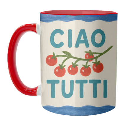 Mugs 'Ciao Tutti' by Ms Doodle: Mug Premium 11oz