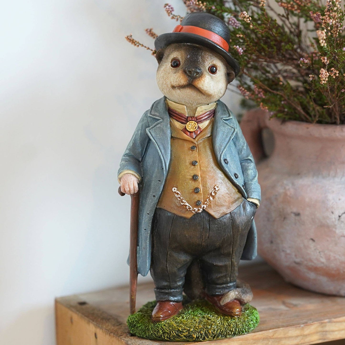 Mr Otter Resin Ornament Garden Home Statue