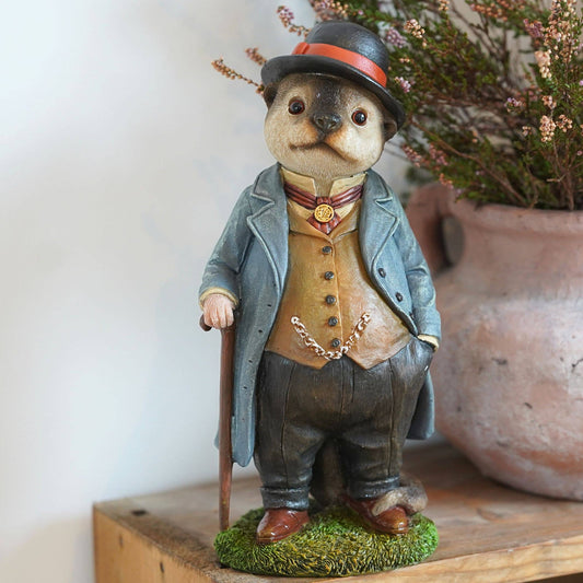 Mr Otter Resin Ornament Garden Home Statue