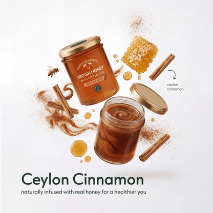 British Honey with Ceylon Cinnamon 240g