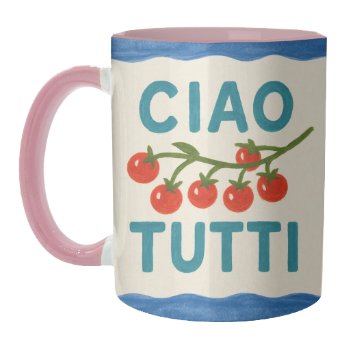 Mugs 'Ciao Tutti' by Ms Doodle: Mug Premium 11oz