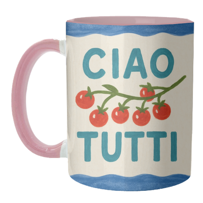 Mugs 'Ciao Tutti' by Ms Doodle: Mug Premium 11oz