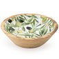 Handcrafted Mango Wood Bowl - Olives