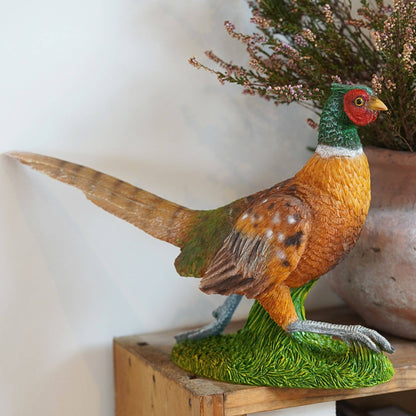 Pheasant Resin Ornament Garden Home Statue British Bird