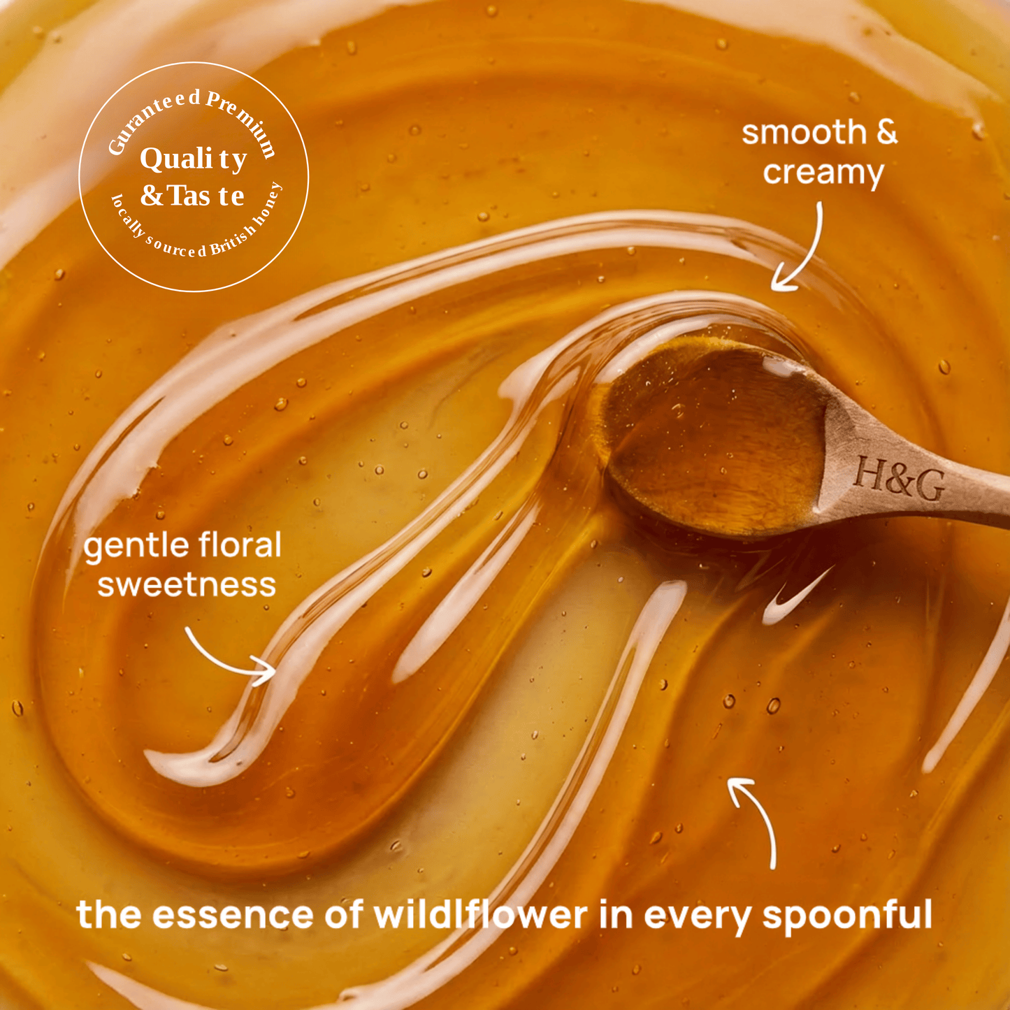 British Raw Wildflower Honey - Lab Tested & Certified