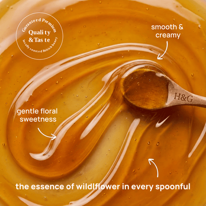 British Raw Wildflower Honey - Lab Tested & Certified