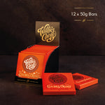 Luscious Orange. Dark chocolate with orange. Vegan. 50g bar