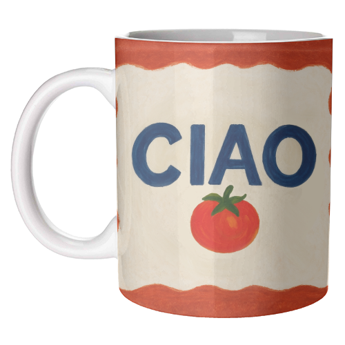 Mugs 'Ciao Tomato' by Ms Doodle: Mug Premium 11oz
