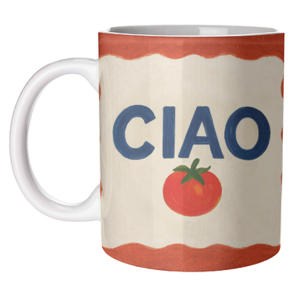 Mugs 'Ciao Tomato' by Ms Doodle: Mug Premium 11oz