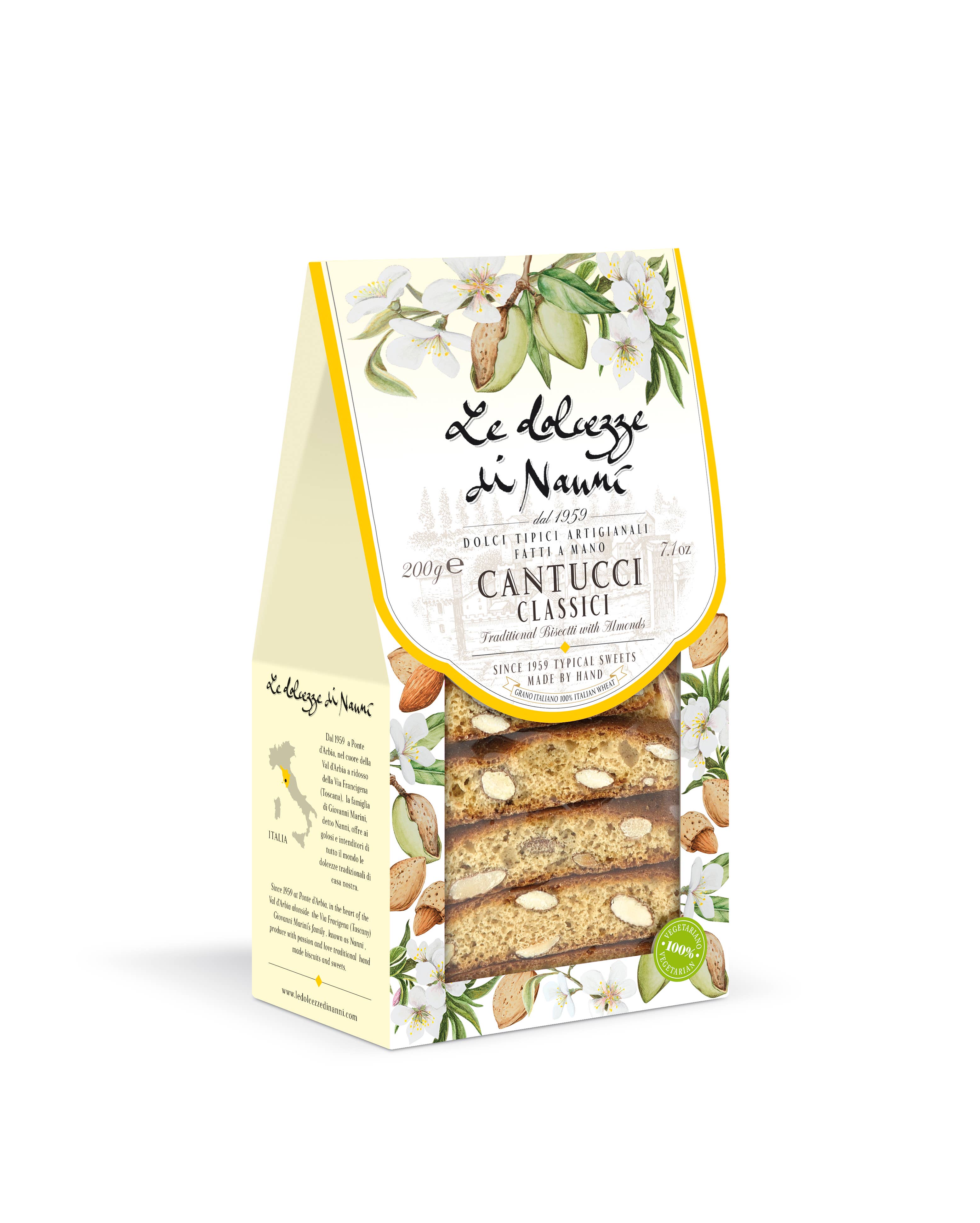 Cantucci Biscotti alla mandorla fatti a mano, Italia