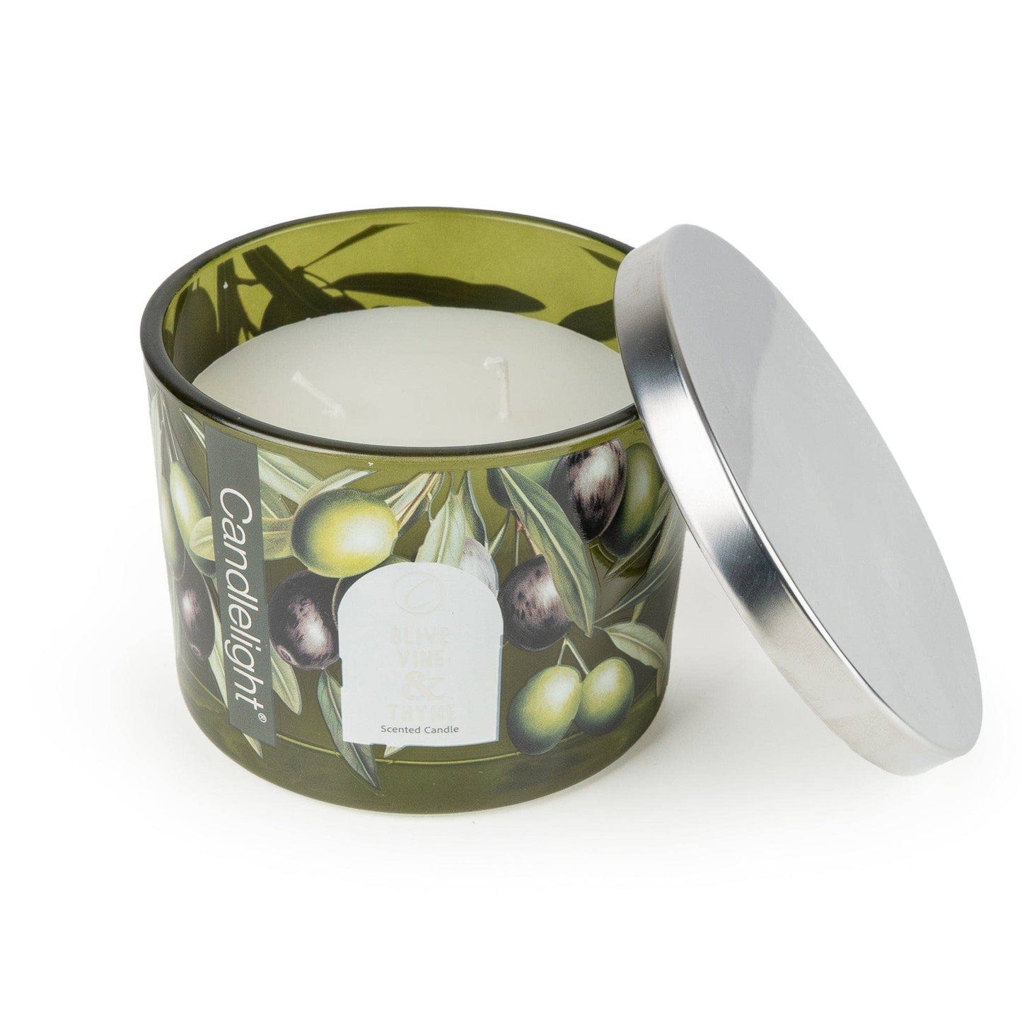 Candle with Metal Lid - Olive Vine & Thyme