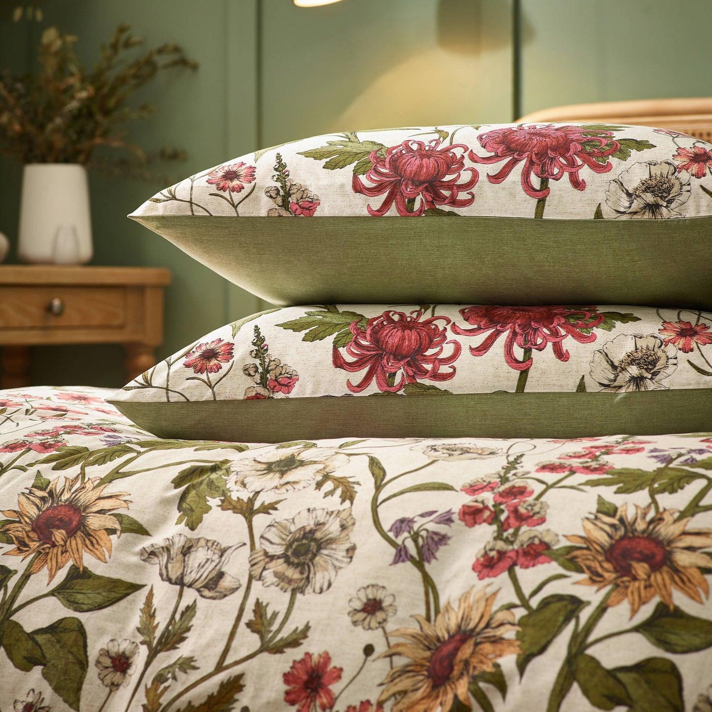 Wallflower Duvet Cover Set Natural: Natural