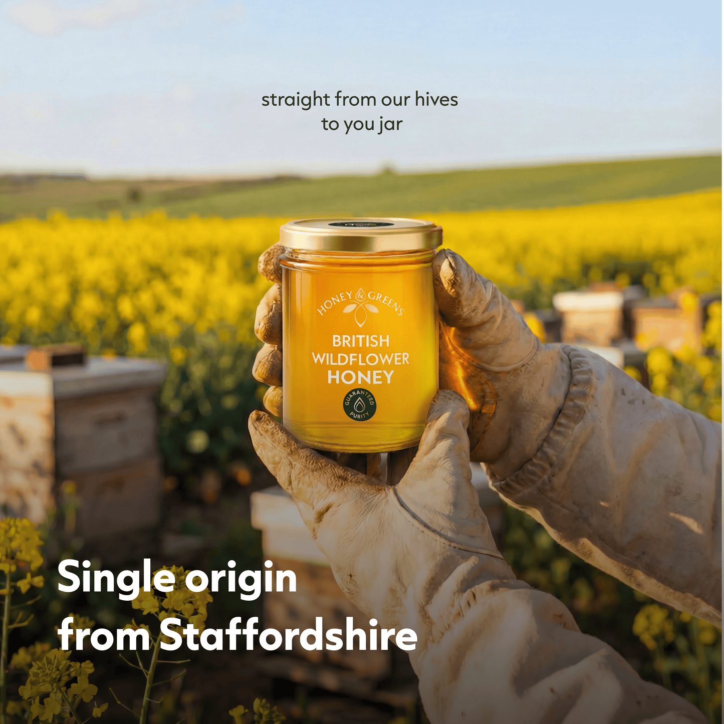 British Raw Wildflower Honey - Lab Tested & Certified