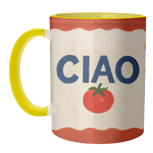 Mugs 'Ciao Tomato' by Ms Doodle: Mug Premium 11oz