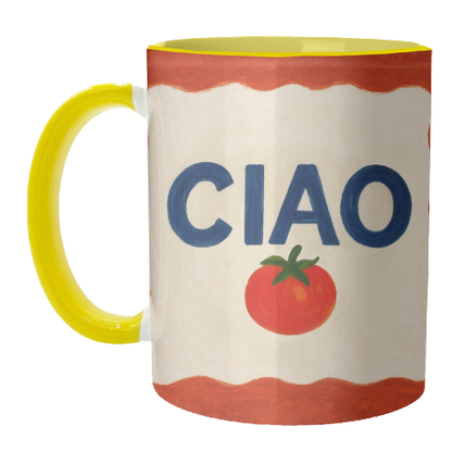 Mugs 'Ciao Tomato' by Ms Doodle: Mug Premium 11oz