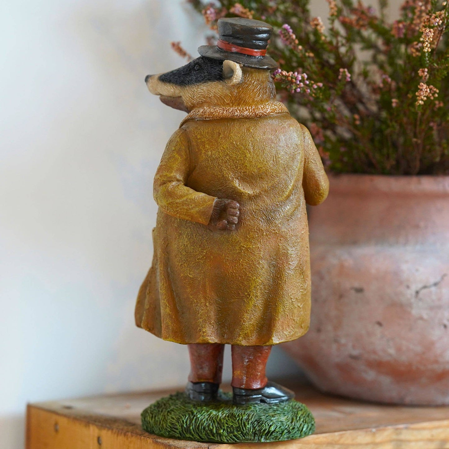 Master Badger Resin Ornament Garden Home Statue