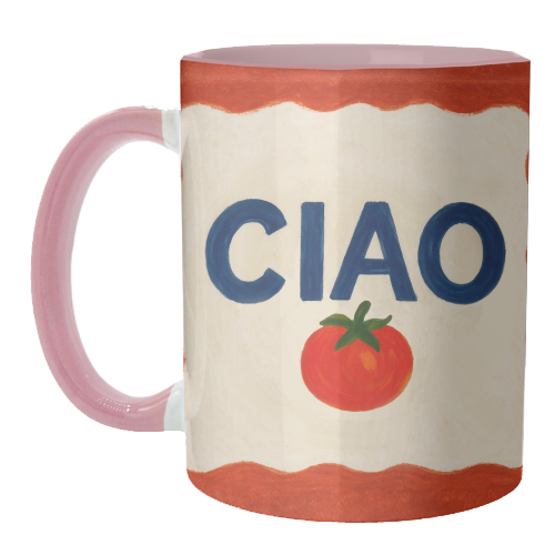 Mugs 'Ciao Tomato' by Ms Doodle: Mug Premium 11oz