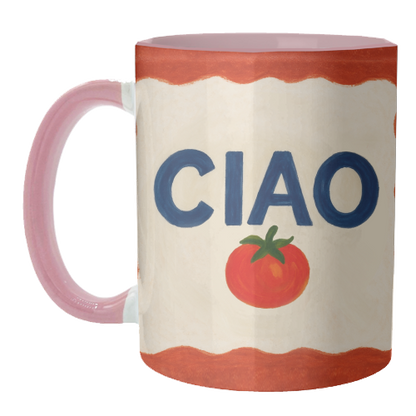 Mugs 'Ciao Tomato' by Ms Doodle: Mug Premium 11oz