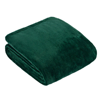 Harrow Fleece Throw Emerald: Emerald / 140 x 180cm