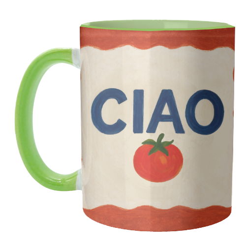 Mugs 'Ciao Tomato' by Ms Doodle: Mug Premium 11oz