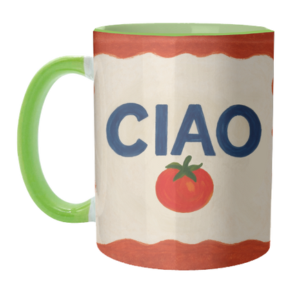 Mugs 'Ciao Tomato' by Ms Doodle: Mug Premium 11oz