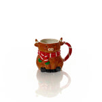Christmas Highland Cow Ceramic Mug With Scarf