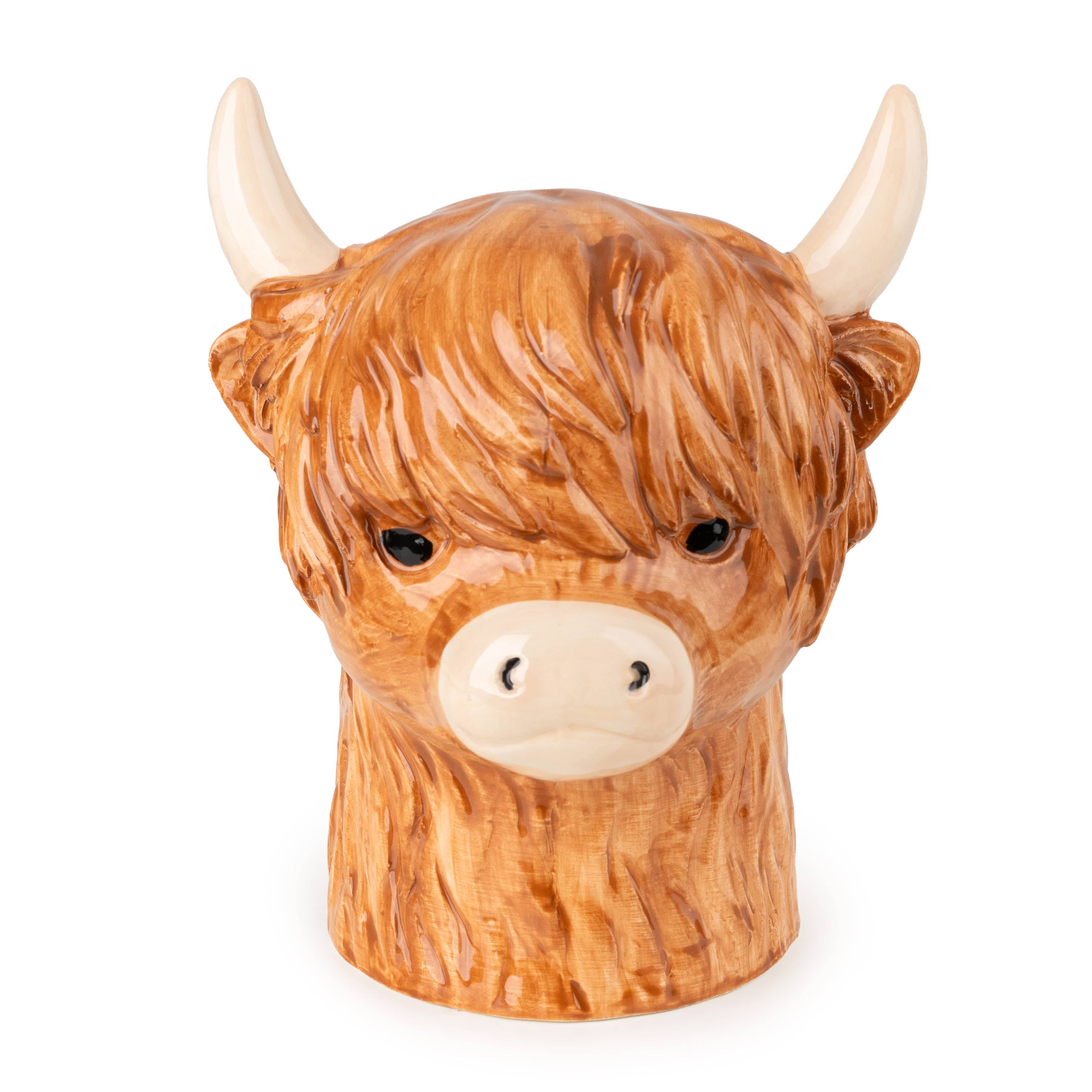 Utensil Jar Highland Cow